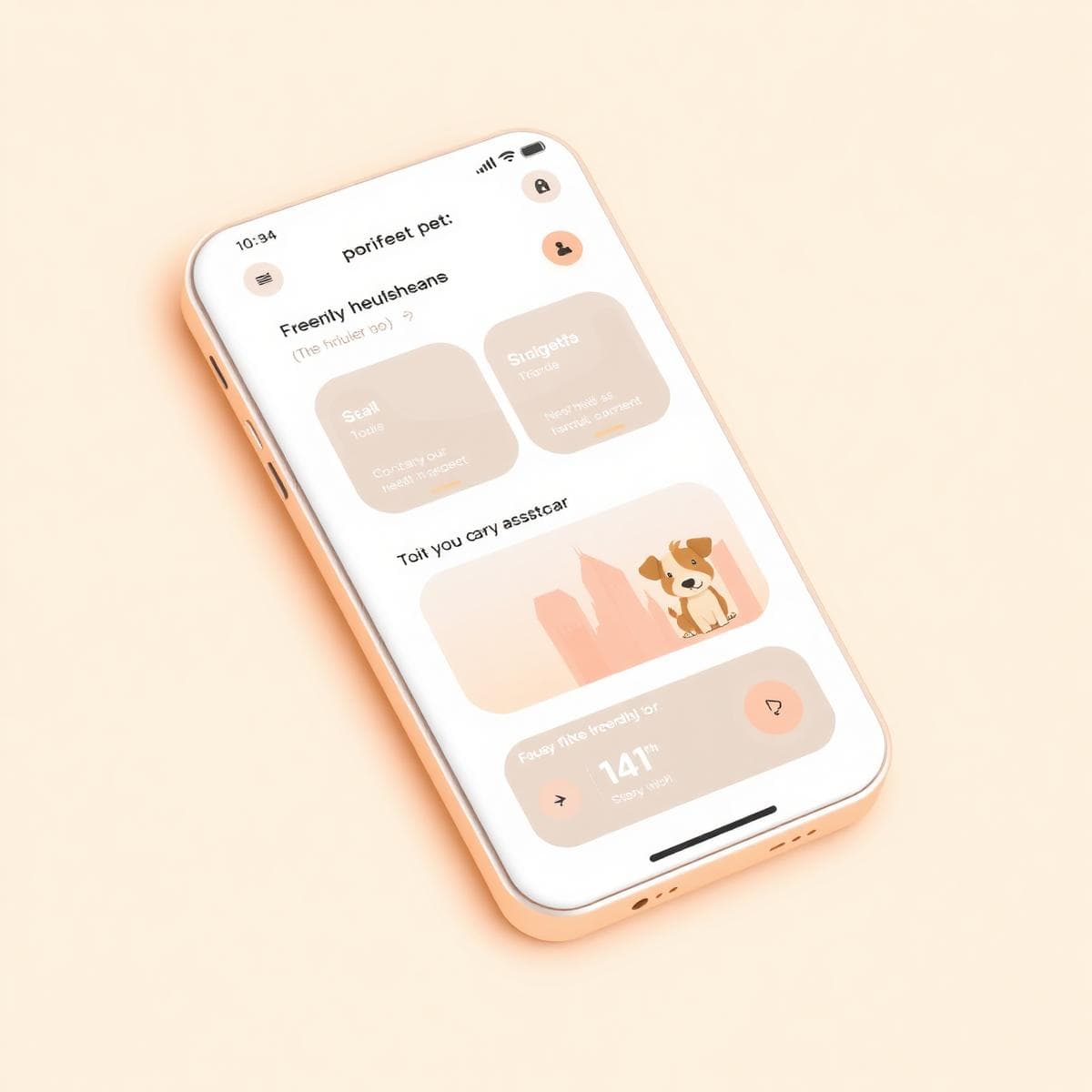PupGuide records dashboard mockup